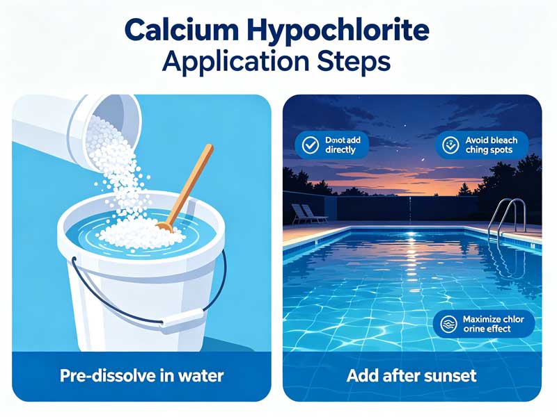Application and dosage of pool chemicals
