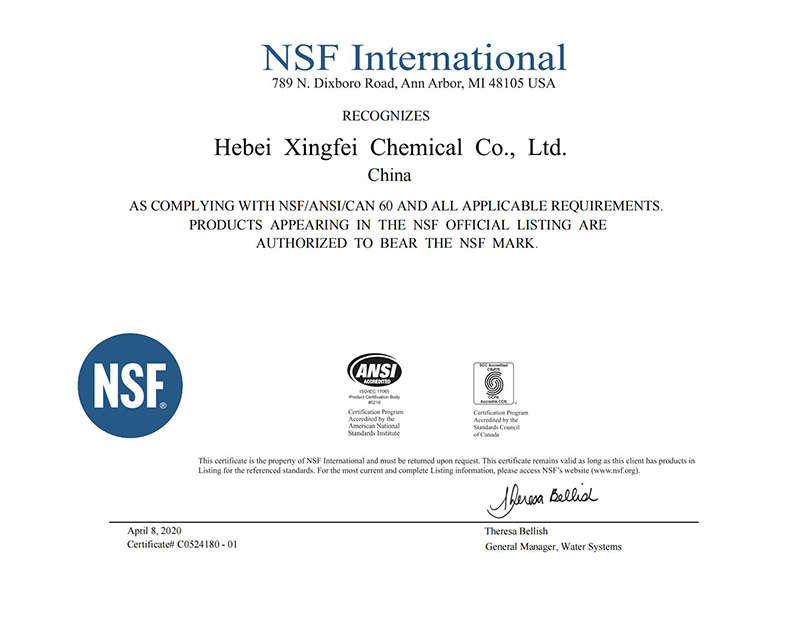 NSF certification