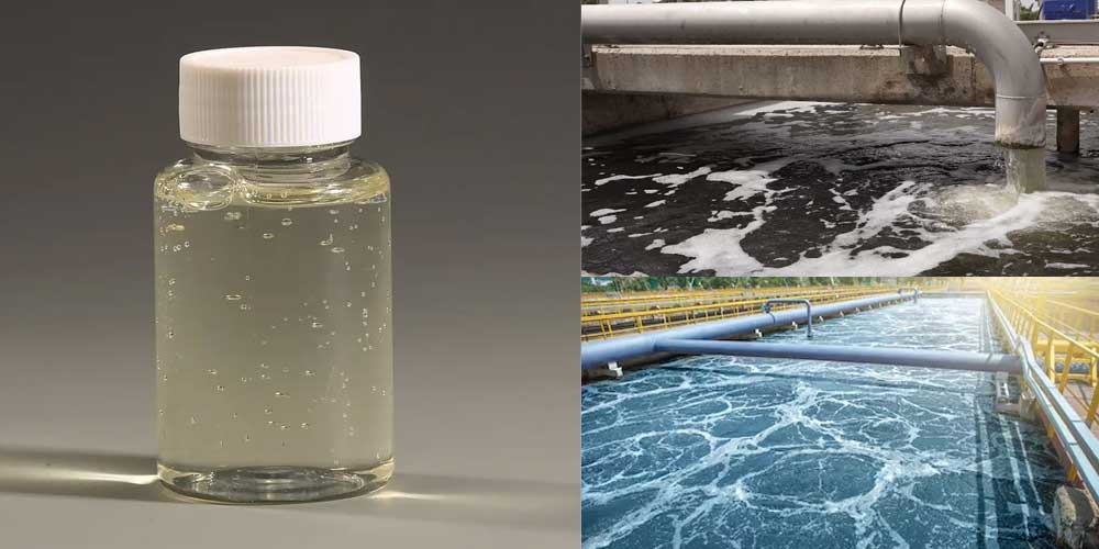 What is polyamine used for in water treatment?