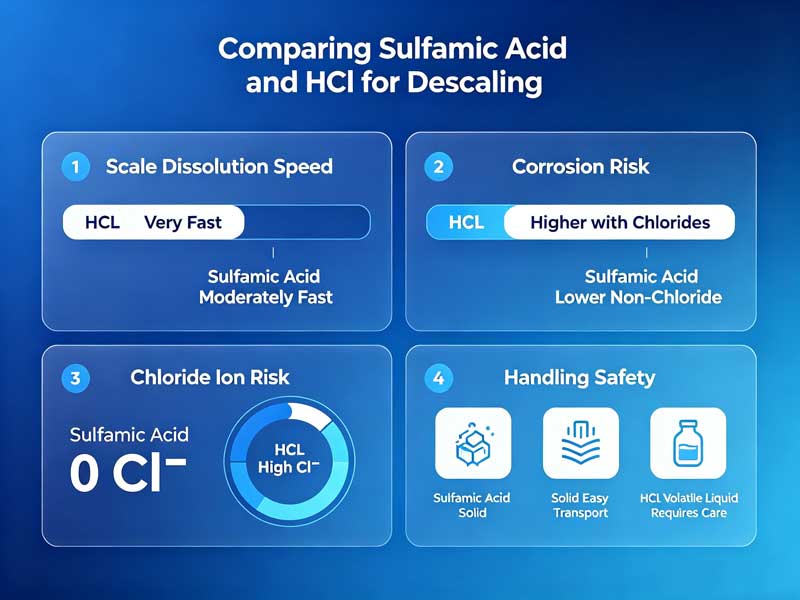 Sulfamic Acid vs Hydrochloric Acid